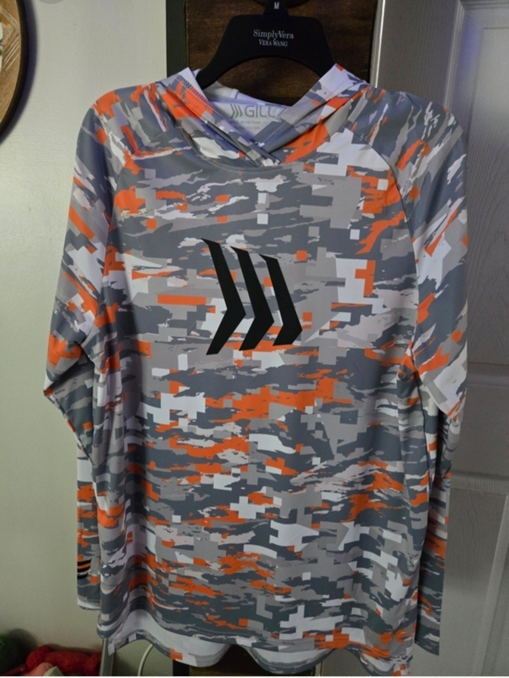 GILLZ Men’s Gray & Orange Camo Performance Hoodie